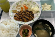 300円の社食トンカツ定食が薄かった！これじゃ仕事できない（´･ω･`）（※画像あり）
