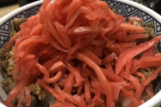 牛丼屋の紅生姜ってそんなに食うか？