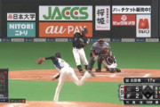 GIF画像　鳥谷、ロッテ移籍後初ヒット！！ベンチも大盛り上がり！