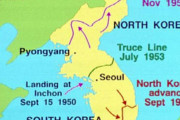 朝鮮戦争中の領土の変化を表したgif（海外の反応）