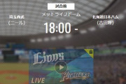 【試合実況】西武スタメン 先発:ニール（2020.11.4）