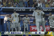 阪神、3回に打線爆発！佐藤輝明のスリーランで6点目！ヤクルト先発ピーターズKO