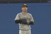 阪神・センター島田、フェンス際の打球に追いつくも捕れず　近本ならなぁ…