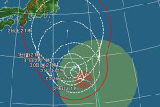 【画像】関東さん、台風9号さんのご指名コースに入ってしまうｗｗｗｗｗ