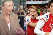 ◆プレミア◆シティ戦アーセナルが先制したと聞かされたアーセナル女子の美人選手の反応が『マジ？信じられない！』だと話題に！