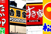 煽り無しで吉野家、すき家、松屋ってどれが一番旨美味いの？
