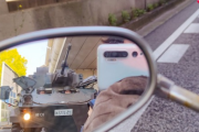 【画像】Twitter民「バックミラーを見たら後ろに戦車がいた」→9万6000いいね