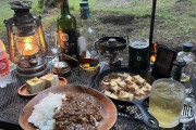 【キャンプ飯】葡萄酒飲んで葡萄を食う