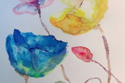 素人やが水彩画描いてみたから見てくれや