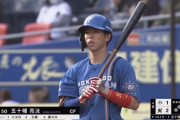 日ハム五十幡亮汰.067(15-1) 1四球 6三振 出塁率.176 OPS.243