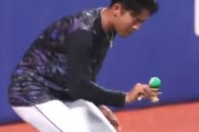【動画】中日新聞「練習前にけん玉をする龍空選手?」
