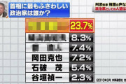 【世論調査】ここで11年前の「首相に最もふさわしいのは誰か？」を振り返ってみましょう。