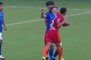 タイ1部バンコクFC、相手の顔面を肘打した選手が一発退場→即解雇　被害者は24針を縫う大怪我