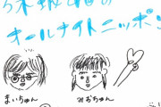 新内眞衣＆堀未央奈の似顔絵、まいちゅんの手が・・・手がァ・・・・・