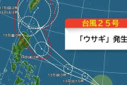 【気象】台風25号「ウサギ」発生！台風4つ同時発生　11月としては統計開始以来初めて