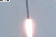 【中国】ロケット発射実験の様子