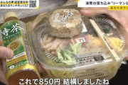 【悲報】サラリーマン「コンビニで質素な昼ご飯買ったら850円もした😢」
