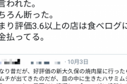 食べログの現実がこちらｗｗｗ