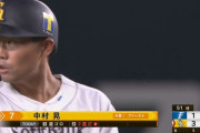 鷹の4番中村晃 逆転の2点タイムリーヒット！