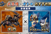 モンハンライズ公式サイトで「武器種×オトモ おすすめ診断」実施中！