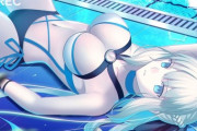 【FGO】水着姿のモルガン様イラスト！！　水着で寝そべるモルガン様いい！