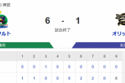 【試合結果】ヤクルト6-1オリックス　山田村上サンタナ西川にHRで快勝！ヤフーレ4回1失点