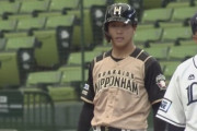 日ハム平沼が途中交代　試合前に右足首痛める