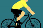 「ウーバーイーツ」配達員か、首都高を自転車で走行