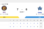 セ･リーグ T 7-6 DB [9/29]　阪神逆転勝ちで2位確定　佐藤輝明が逆転3塁打！　DeNAリリーフ陣が炎上　四球エラーから5失点