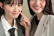 【乃木坂46】遠藤さくらと日向坂46佐々木美玲、微笑ましすぎる2ショット