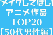 リメイクしてほしいアニメ作品ランキングｗｗｗｗｗ　50代男性（オタク第1世代？）が選んだTOP20