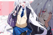 【FGO】隣の席のL.Aちゃんイラスト！！　制服姿のマーリンお姉さん好きすぎる////////