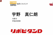ホークス4位指名は早稲田実業・宇野真仁朗　高校通算64HRの主砲　センバツ予選では木製バットを使用し3HR