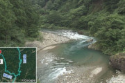 【画像】14年間で事故55件22人が死んだ川がこちら