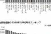 先進国の平均年収ランキングをご覧下さい⇒