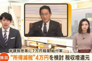 【岸田朗報】政府 所得減税4万円を検討 非課税世帯に7万円給付案