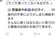 【悲報】ホロライブメンバー、身内の不幸を報告するもネチネチ言われてしまう・・・