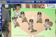 画像　NHKでロッテ鈴木大地さん大量発生
