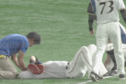 【速報】日ハム中田翔、後頭部を地面に強打し一時動けず