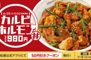 松屋、にんにくスタミナ系のカルビホルモン丼を25日から発売　980円　