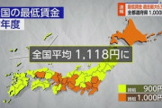 【速報】最低賃金6％増の1118円で決定　日本商工会議所「最低賃金の引き上げ自体には異論はない、地方・小規模事業者の支払い能力を踏まえれば、極めて厳しい結果」