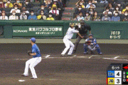 【GIF】阪神・島田、吠える