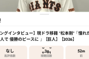 【悲報】巨人松本剛さん、公式から現ドラ扱いされるWWWWWWWWWWWWWWWWWWWWWWWWWWWWWWWWWWWWWWWWWW