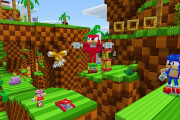 【話題】『マインクラフト』にソニック30周年記念のDLC「Sonic the Hedgehog」が登場！！超音速で疾走したり敵を跳ね飛ばす事も可能だぞ！！