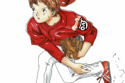 久しぶりに野球少女描いたで