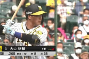 大山悠輔(神).263 8 35点 OPS.760 得点圏.211