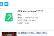 【海外】オリコン週間ランキング で「10 BABYMETAL BUDOKAN」が初登場2位