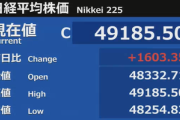 日経平均株価の終値4万9185円､最高値更新 自民･維新連立で高市トレード再加速