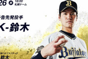 09.26 オリックス(K-鈴木)VSハム(杉浦)(札幌18:00～)試合実況記事