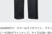 【悲報】ユニクロ、気が狂う。なんと9900円もするジーパンを発売してしまう。